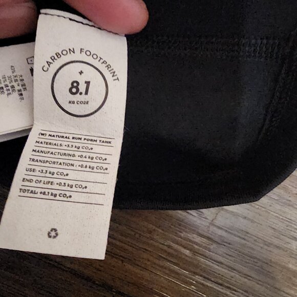 Allbirds Natural Run Form Tank NWT Black XS - Picture 10 of 11